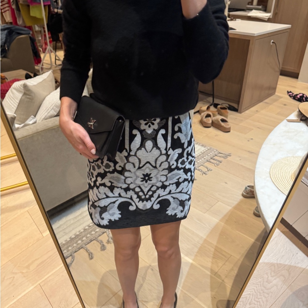 Tuckernuck Black and White Patterned Skirt